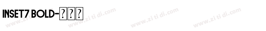Inset7 Bold字体转换